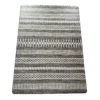 Gray & White Geo Stripe PVC Desk Mat, (34" X 47")