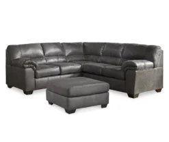 Bladen Slate Faux Leather Oversize Accent Ottoman -Walker Edison Shop 810587438 810587343 810587473