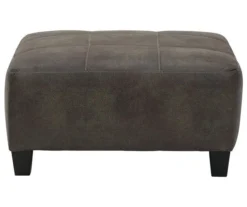 Signature Design By Ashley Navi Faux Leather Oversized Accent Ottoman -Walker Edison Shop 810587441 2