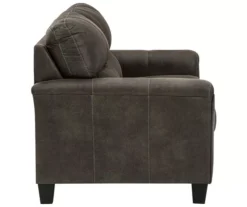 Signature Design By Ashley Navi Faux Leather Loveseat -Walker Edison Shop 810587444 2