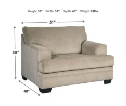 Signature Design By Ashley Dorsten Oversized Armchair -Walker Edison Shop 810587466 3