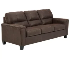 Signature Design By Ashley Navi Faux Leather Sofa -Walker Edison Shop 810587483 1