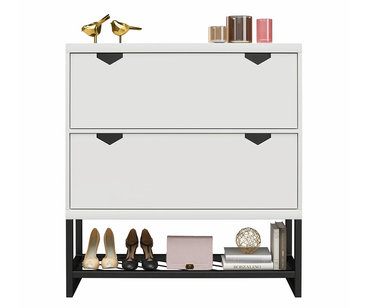 CosmoLiving Brielle Entryway Shoe Storage Cabinet 2 CosmoLiving Brielle Entryway Shoe Storage Cabinet - Image 2