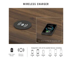 Camila Gray Writing Desk With Wireless Charging 8 Camila Gray Writing Desk With Wireless Charging -Walker Edison Shop 810589026 2