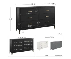 CosmoLiving Westerleigh 6-Drawer Dresser -Walker Edison Shop 810589236 3