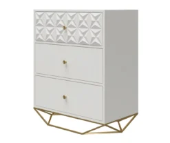 Blair White 3-Drawer Dresser -Walker Edison Shop 810589237 3