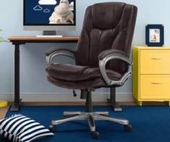 Benton Brown Big & Tall Faux Leather Executive Office Chair 14 Benton Brown Big & Tall Faux Leather Executive Office Chair -Walker Edison Shop 810590314 1