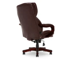 Conway Brown Big & Tall Bonded Leather Office Chair 10 Conway Brown Big & Tall Bonded Leather Office Chair -Walker Edison Shop 810590315 5