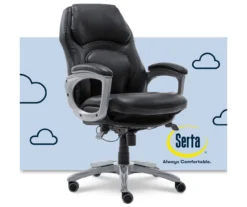 Delvin Black Bonded Leather Office Chair 15 Delvin Black Bonded Leather Office Chair -Walker Edison Shop 810590317 1