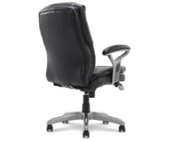 Anniston Black Bonded Leather Office Chair -Walker Edison Shop 810590373 5