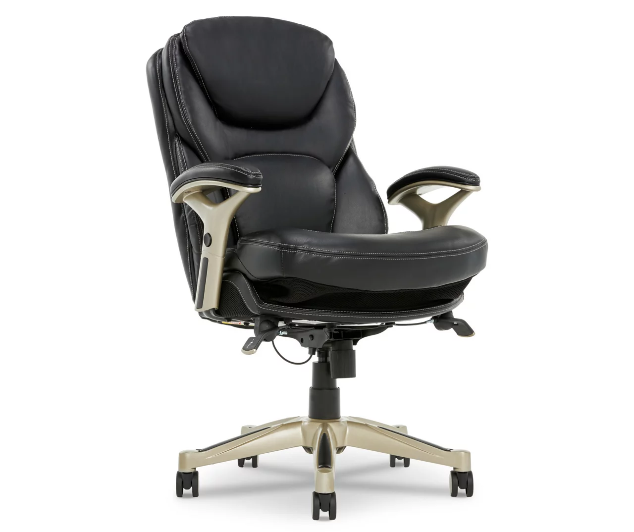 Claremont Black Bonded Leather Office Chair 2 Claremont Black Bonded Leather Office Chair - Image 2