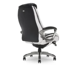 Lautner Black Executive Bonded Leather Office Chair 10 Lautner Black Executive Bonded Leather Office Chair -Walker Edison Shop 810590376 5