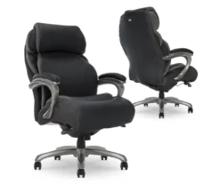 Jackson Black Big & Tall Executive Office Chair -Walker Edison Shop 810590378 5