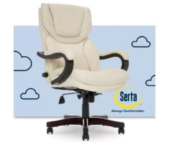 Conway Ivory Big & Tall Bonded Leather Office Chair 13 Conway Ivory Big & Tall Bonded Leather Office Chair -Walker Edison Shop 810590382 1