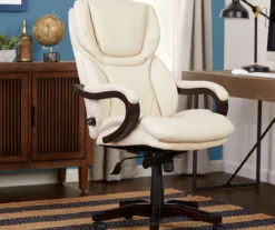 Conway Ivory Big & Tall Bonded Leather Office Chair 10 Conway Ivory Big & Tall Bonded Leather Office Chair -Walker Edison Shop 810590382 2