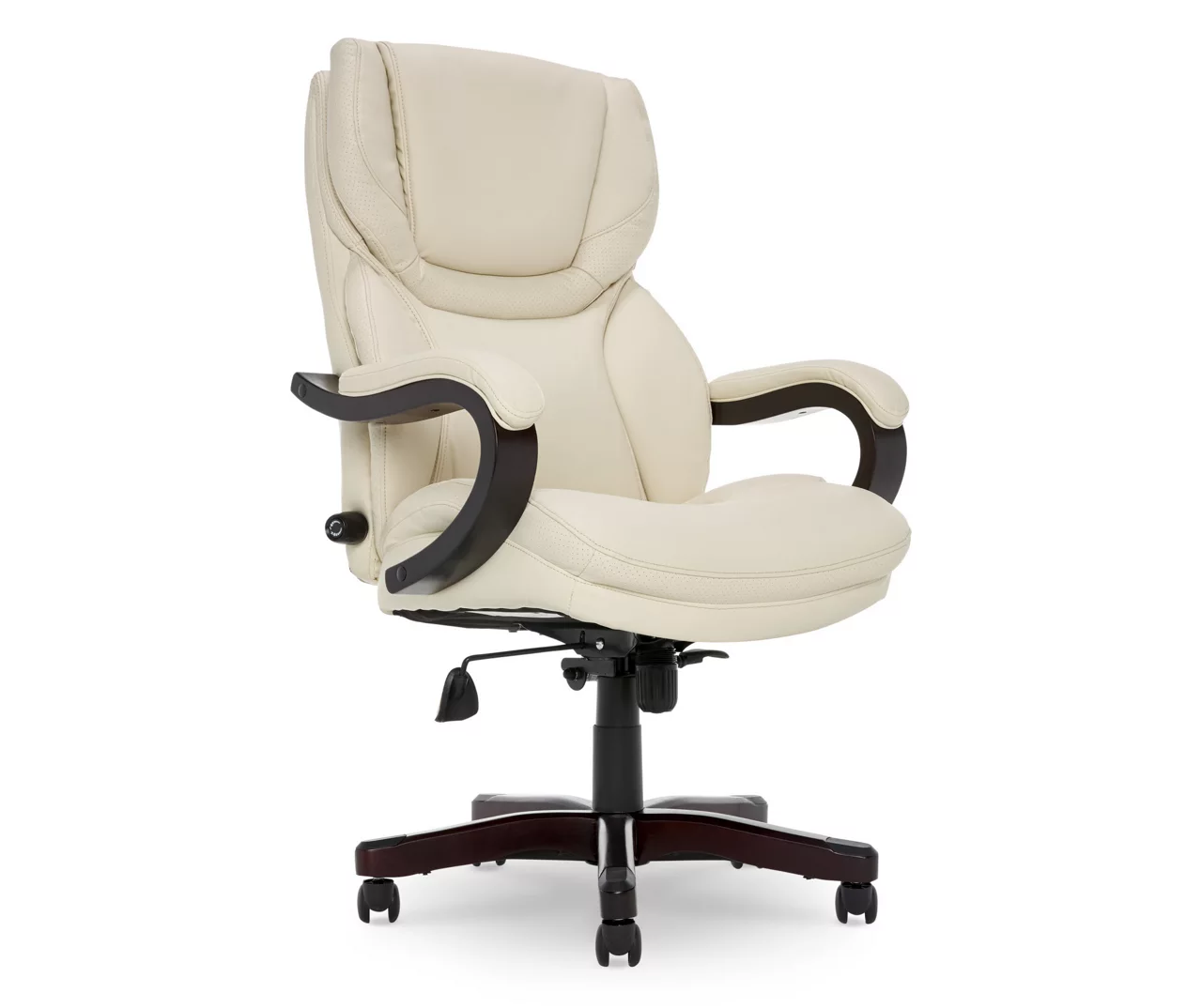 Conway Ivory Big & Tall Bonded Leather Office Chair 2 Conway Ivory Big & Tall Bonded Leather Office Chair - Image 2
