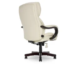 Conway Ivory Big & Tall Bonded Leather Office Chair 9 Conway Ivory Big & Tall Bonded Leather Office Chair -Walker Edison Shop 810590382 5