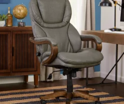 Conway Gray Big & Tall Bonded Leather Office Chair 10 Conway Gray Big & Tall Bonded Leather Office Chair -Walker Edison Shop 810590383 2