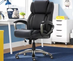 Serta Garret Executive Bonded Leather Office Chair -Walker Edison Shop 810590384 A0 1