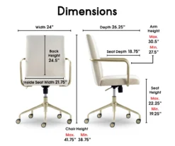 Giselle Velvet Office Chair 35 Giselle Velvet Office Chair -Walker Edison Shop 810590390 7