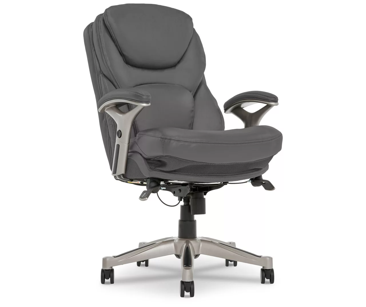 Claremont Gray Bonded Leather Office Chair 2 Claremont Gray Bonded Leather Office Chair - Image 2