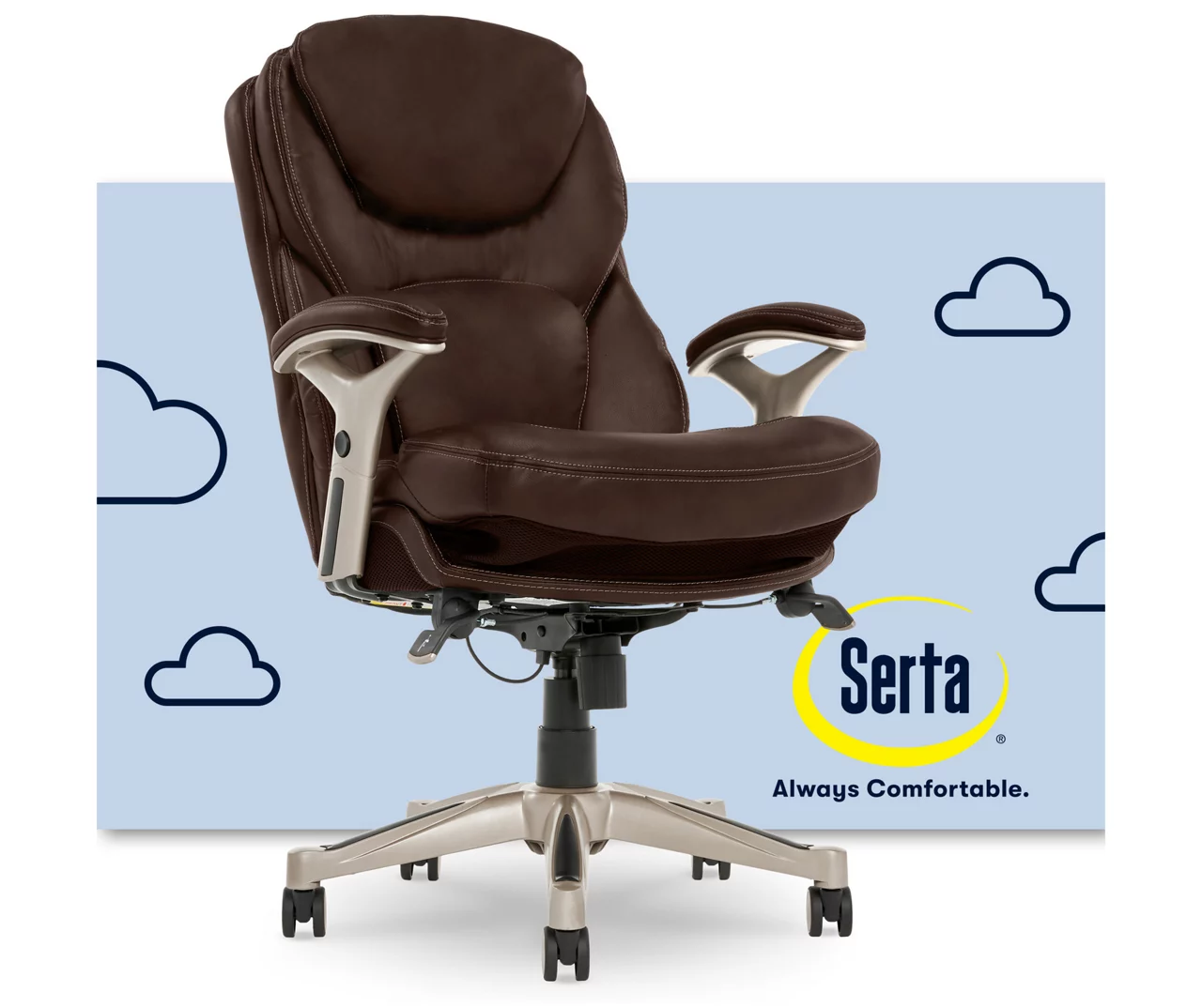 Claremont Chestnut Brown Bonded Leather Office Chair 13 Claremont Chestnut Brown Bonded Leather Office Chair - Image 13