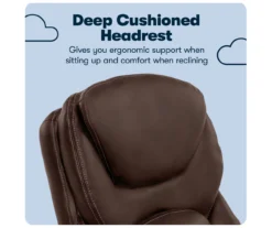 Claremont Chestnut Brown Bonded Leather Office Chair 21 Claremont Chestnut Brown Bonded Leather Office Chair -Walker Edison Shop 810590393 10