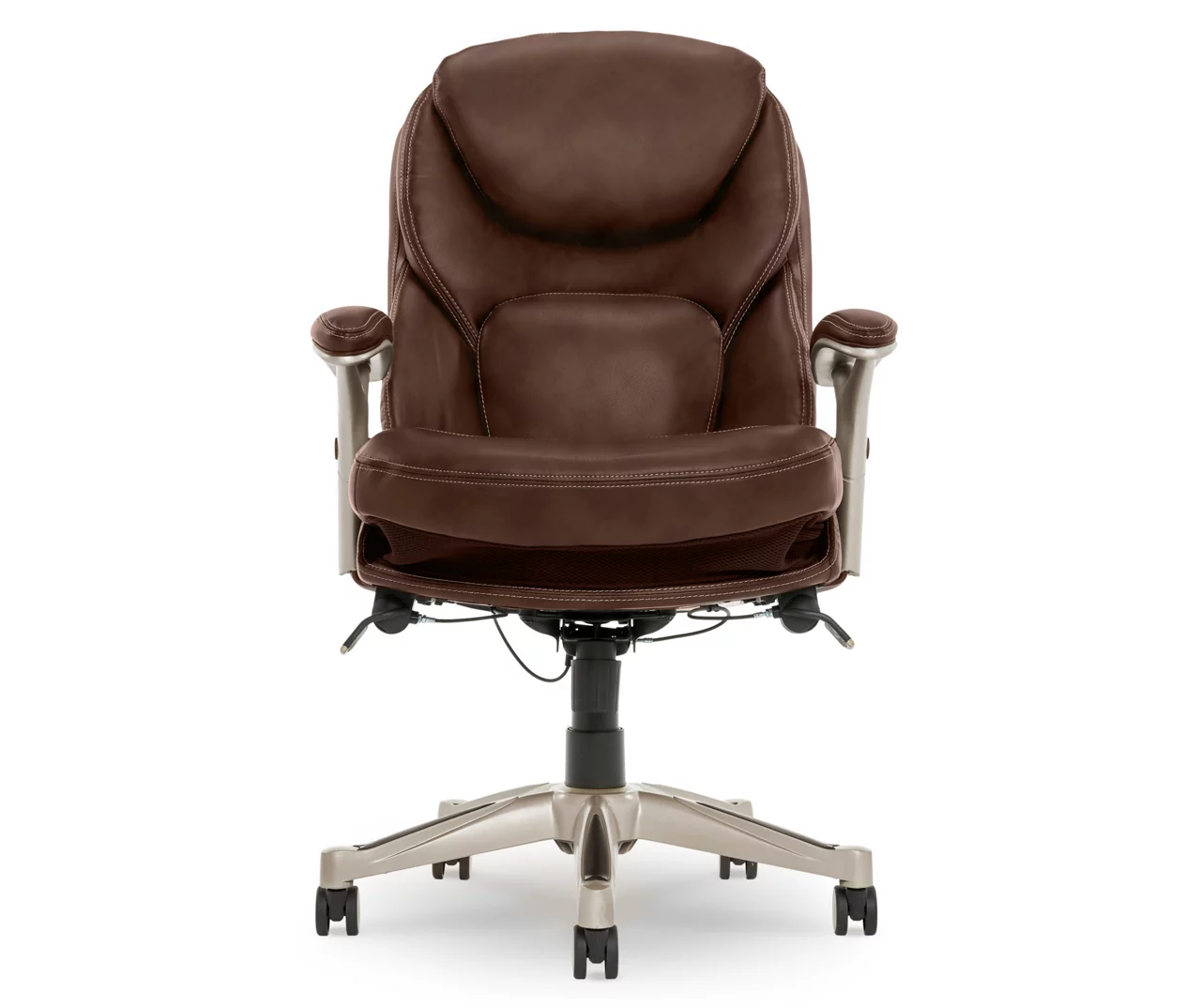 Claremont Chestnut Brown Bonded Leather Office Chair 1 Claremont Chestnut Brown Bonded Leather Office Chair
