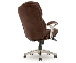 Claremont Chestnut Brown Bonded Leather Office Chair 15 Claremont Chestnut Brown Bonded Leather Office Chair -Walker Edison Shop 810590393 5
