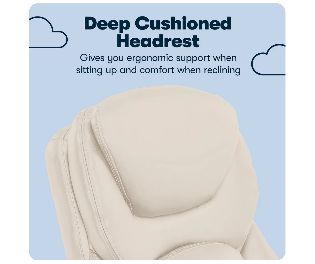 Claremont Ivory Bonded Leather Office Chair 9 Claremont Ivory Bonded Leather Office Chair - Image 9