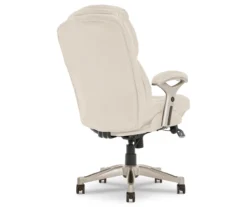Claremont Ivory Bonded Leather Office Chair 16 Claremont Ivory Bonded Leather Office Chair -Walker Edison Shop 810590394 5