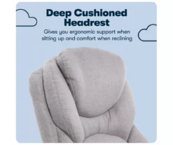 Claremont Light Gray Fabric Office Chair -Walker Edison Shop 810590395 10 1