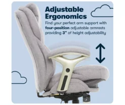 Claremont Light Gray Fabric Office Chair -Walker Edison Shop 810590395 11 1