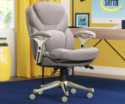 Claremont Light Gray Fabric Office Chair -Walker Edison Shop 810590395 2 1