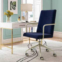 Giselle Velvet Office Chair 39 Giselle Velvet Office Chair -Walker Edison Shop 810590416 21