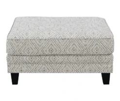 Gretna Diamond Sand Ottoman