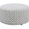 Anderson Gray Lattice Ottoman