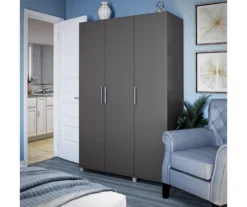 Systembuild Colwyn 3-Door Storage Wardrobe -Walker Edison Shop 810591235 2