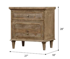 Windham 2-Drawer Nightstand With USB Charging -Walker Edison Shop 810591521 8