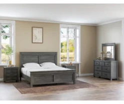 Topeka Warm Gray 3-Drawer Nightstand With USB Charging -Walker Edison Shop 810591526