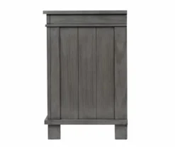 Topeka Warm Gray 3-Drawer Nightstand With USB Charging -Walker Edison Shop 810591526 5