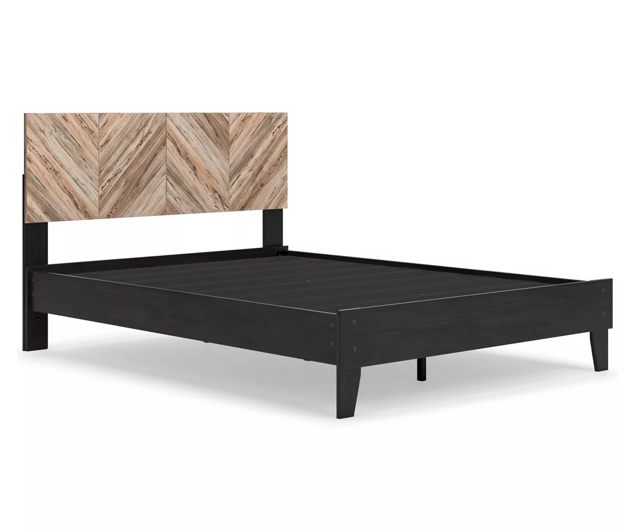 Piperton Black Queen Platform Bed Base 2 Piperton Black Queen Platform Bed Base - Image 2
