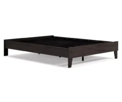 Piperton Black Queen Platform Bed Base 17 Piperton Black Queen Platform Bed Base -Walker Edison Shop 810591749 5