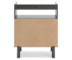 Brymont Dark Gray Turntable Accent Console -Walker Edison Shop 810591773 3