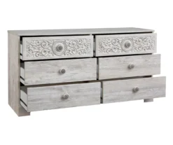 Paxberry Whitewash 6-Drawer Dresser -Walker Edison Shop 810591798 3