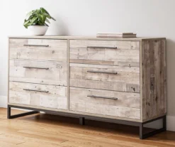 Neilsville Whitewash 6-Drawer Dresser -Walker Edison Shop 810591829 8