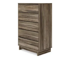 Shallifer Brown 5-Drawer Storage Chest -Walker Edison Shop 810591841 1