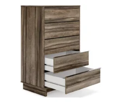 Shallifer Brown 5-Drawer Storage Chest -Walker Edison Shop 810591841 2