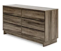 Shallifer Brown 6-Drawer Dresser -Walker Edison Shop 810591842 1
