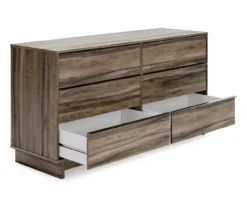 Shallifer Brown 6-Drawer Dresser -Walker Edison Shop 810591842 2